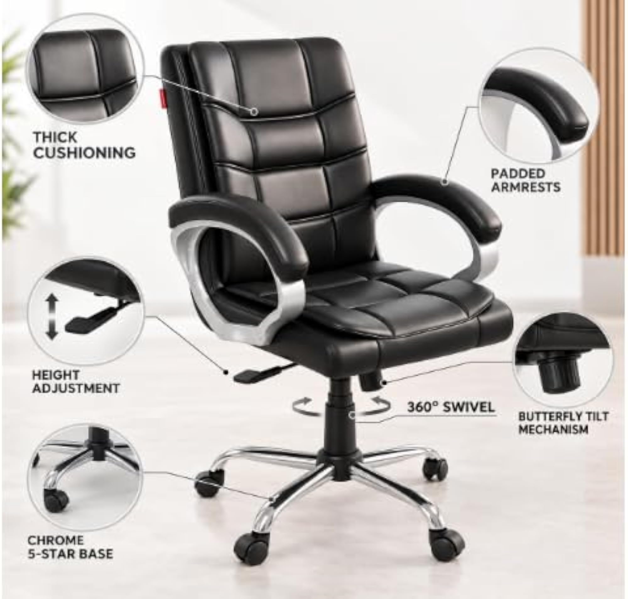 Executive Revolving Office Chair for Home & Office